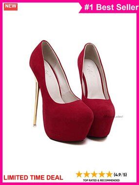 Women's Platform Stiletto Pumps 16cm High Heels with 5cm Platform